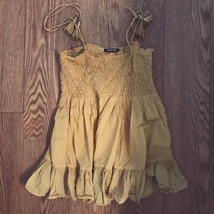 Love Sam yellow tank top